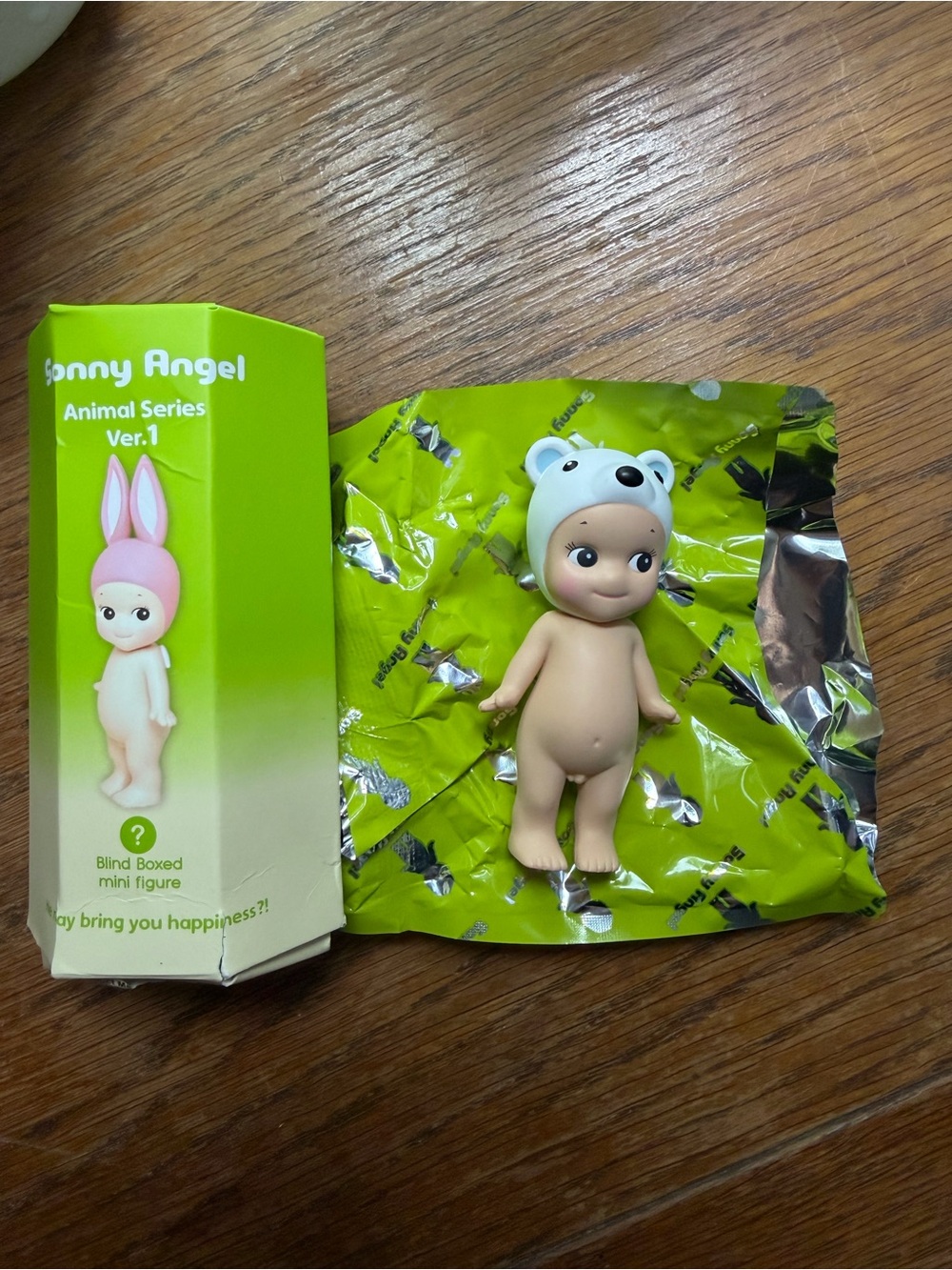 Authentic aonnt angel Animal Series V1 white bear